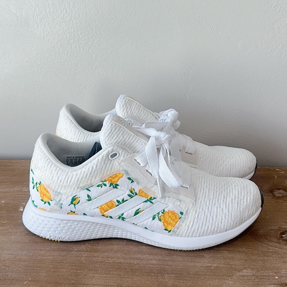 ADIDAS  Edge Lux 4 'Floral Print' RUNNING SHOES Size 8 - Picture 5 of 11
